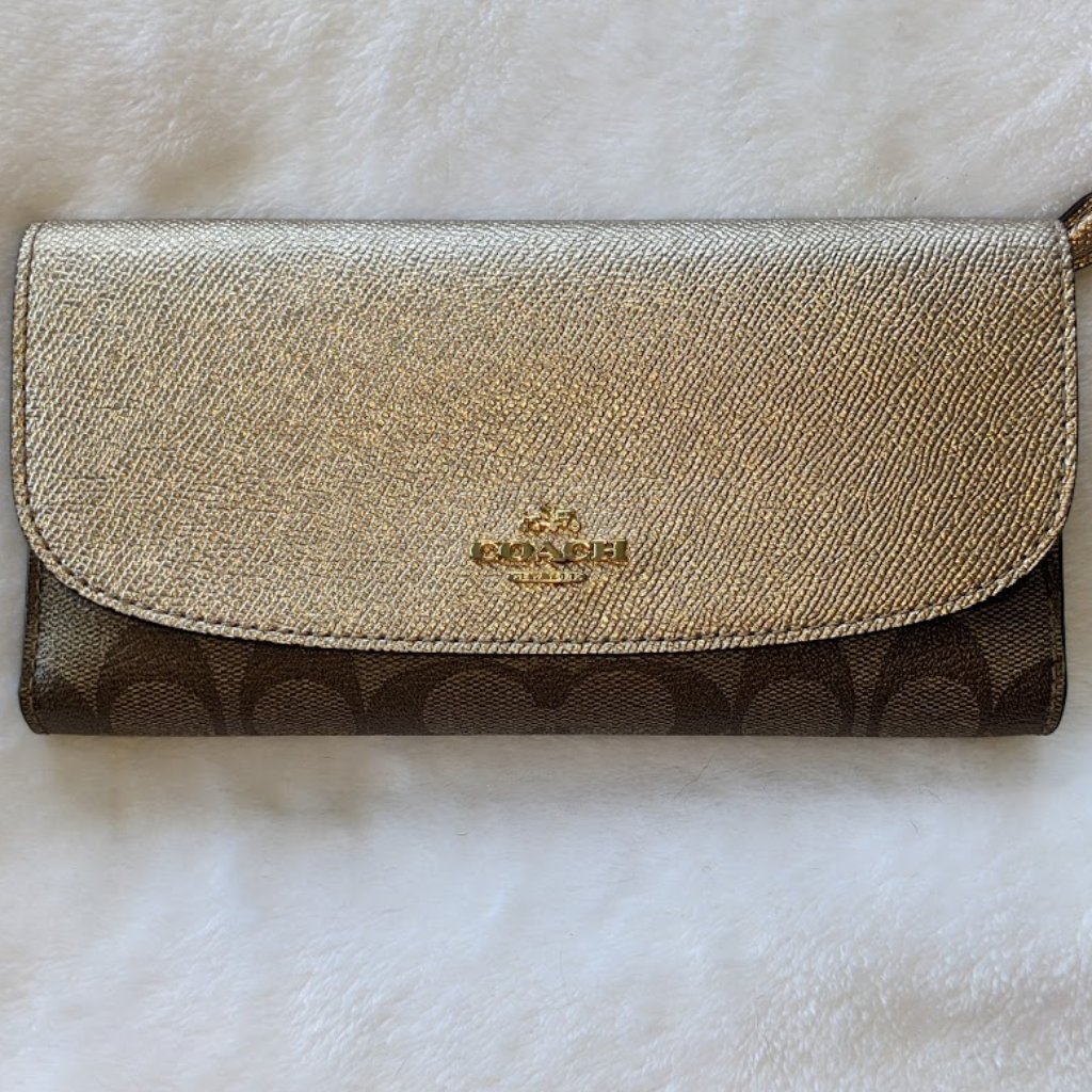 Coach Metallic And Print Wallet